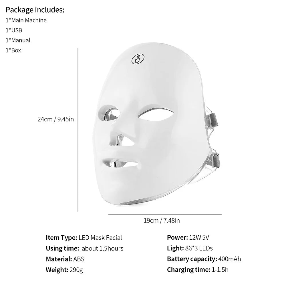 led light therapy face mask