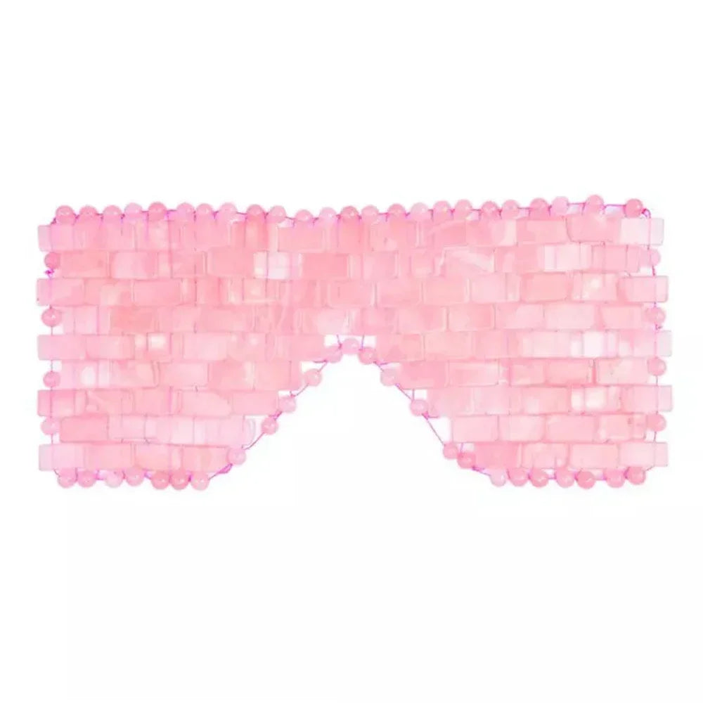 Natural Rose Quartz Eye Mask