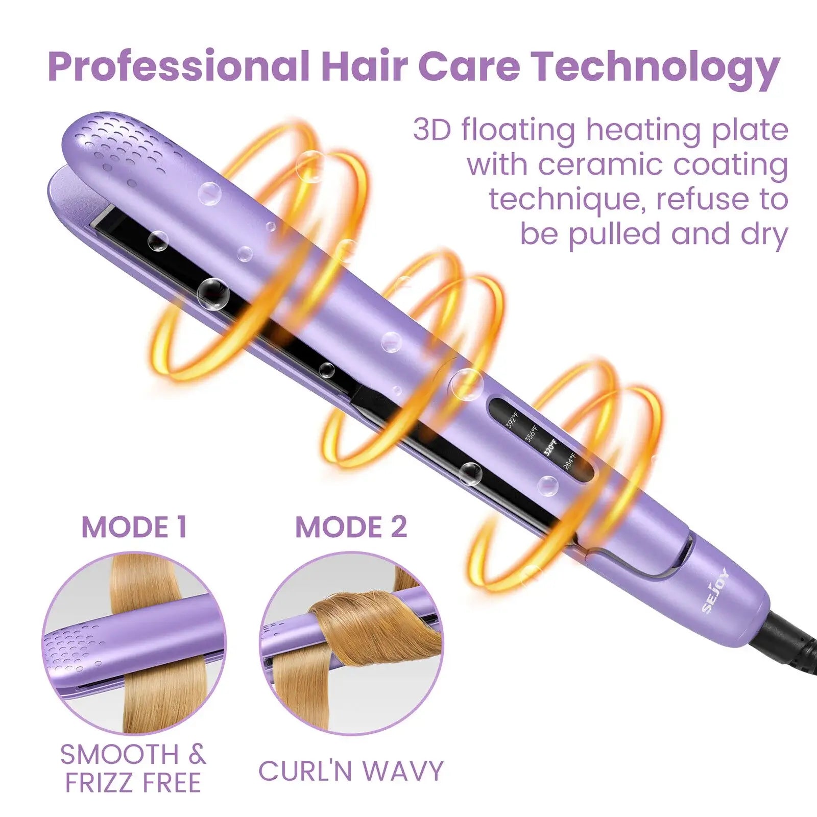 ceramic hair straightener brush