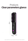 hot hair straightener brush comb